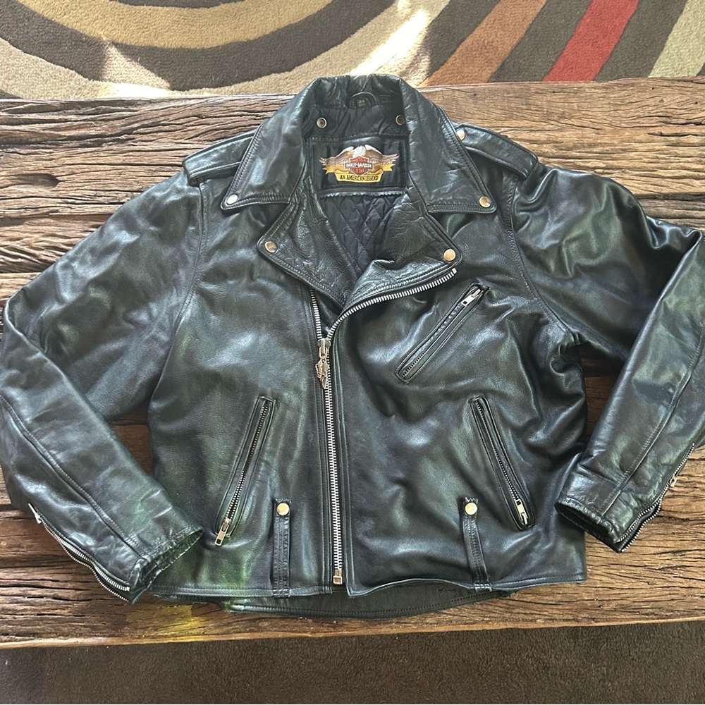 90’s Vintage Harley Davidson Leather Motorcycle Jacket | men’s 44 reg, Large